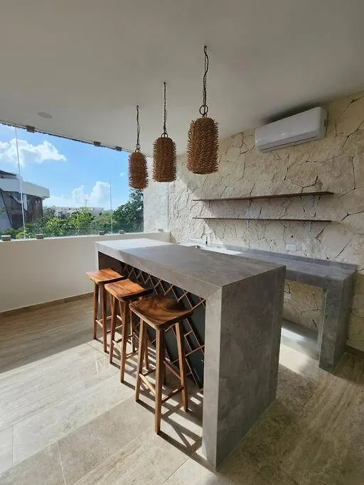 Moderno Departamento Ecochic En Aldea Zama Tulum Lejlighed 0*,  Mexico